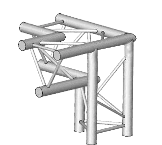 Location ASD - Angle 3D 90° Structure Triangle ASX32 - ALU professionnel