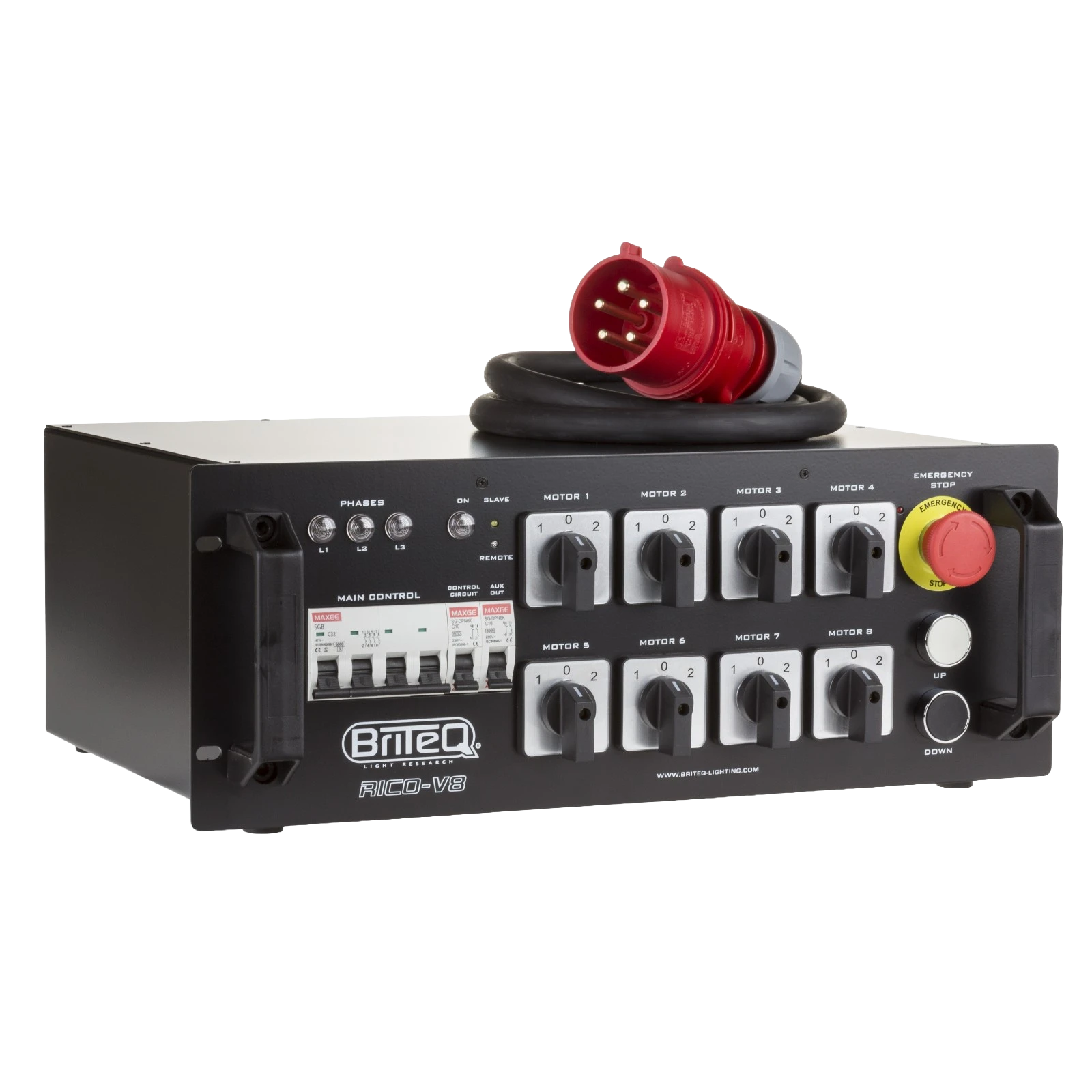 Location BRITEQ - Télécommande 8 Moteurs RICO-V8 + RICO-REMOTE professionnel