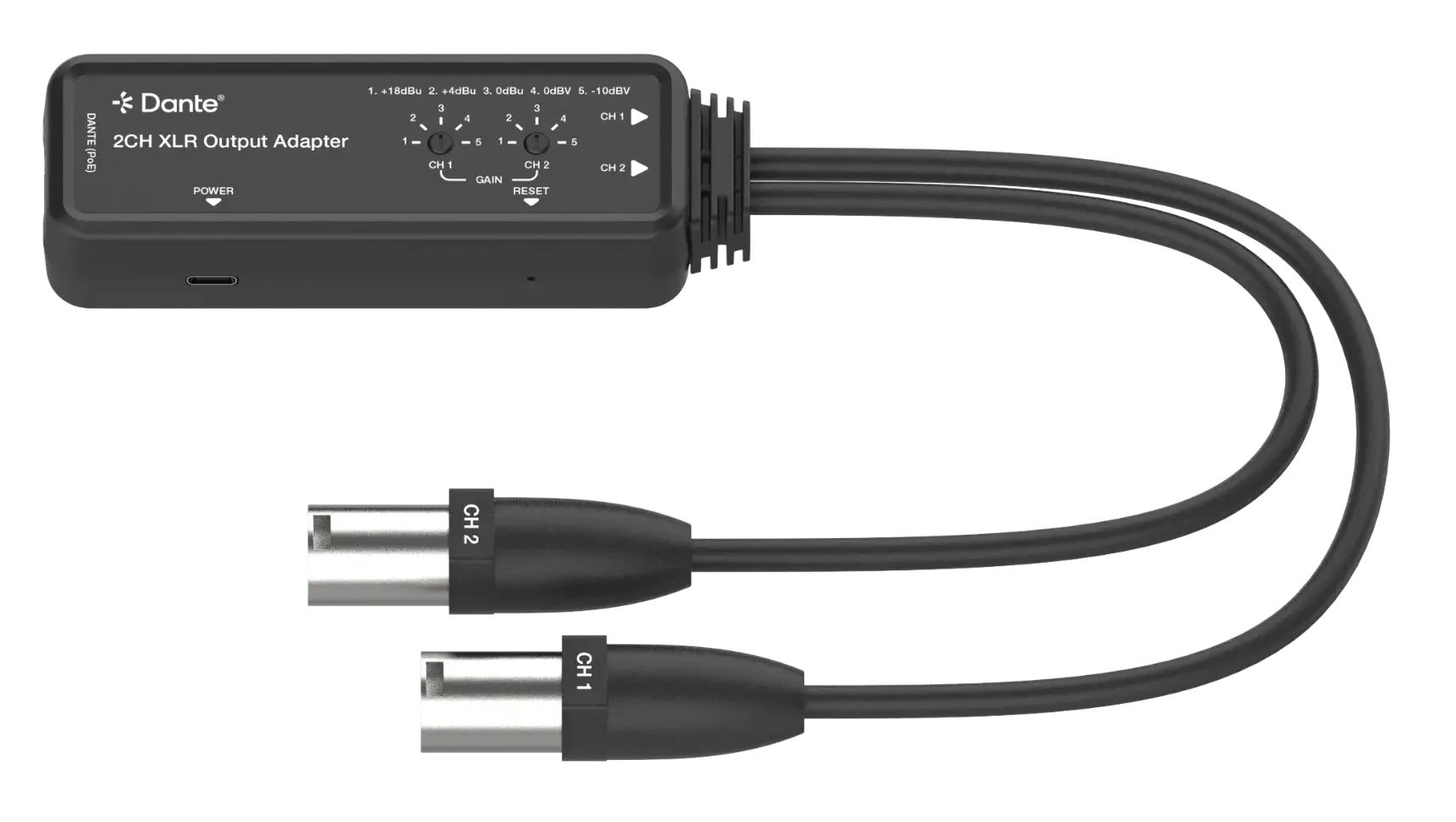 DANTE - Adaptateur Dante vers 2 sorties XLR AVIO - Mayenne - Laval - Grand Ouest
