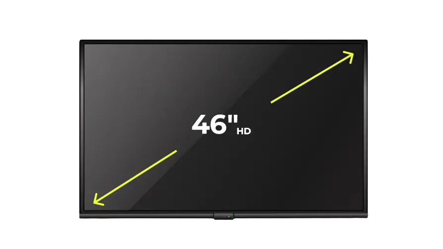 Location Écran Led 46" - 116cm / Full HD professionnel