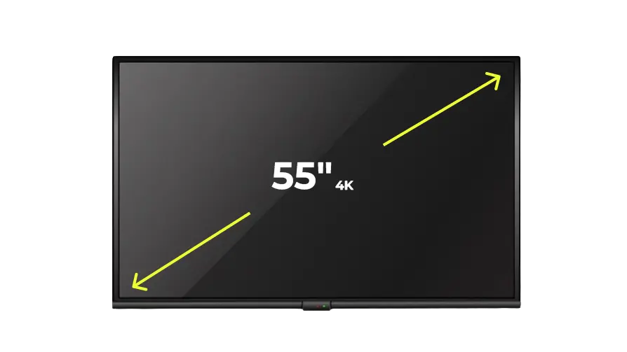 Location Écran Led 55" - 140cm / UHD 4K professionnel