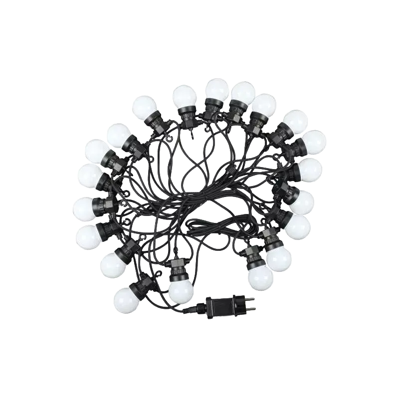 Location Guirlande guinguette décorative globe opaque - 18m professionnel