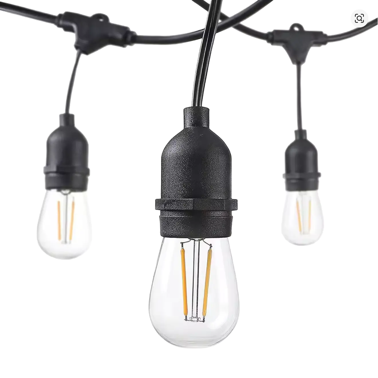 Location Guirlande guinguette vintage 15m - 15 douilles professionnel