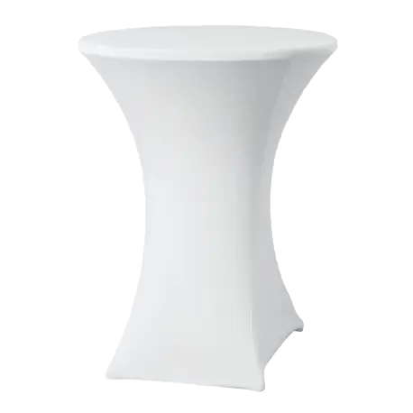 Location LYCRA - Housse pour Mange Debout ø 80Cm - BLANCHE professionnel