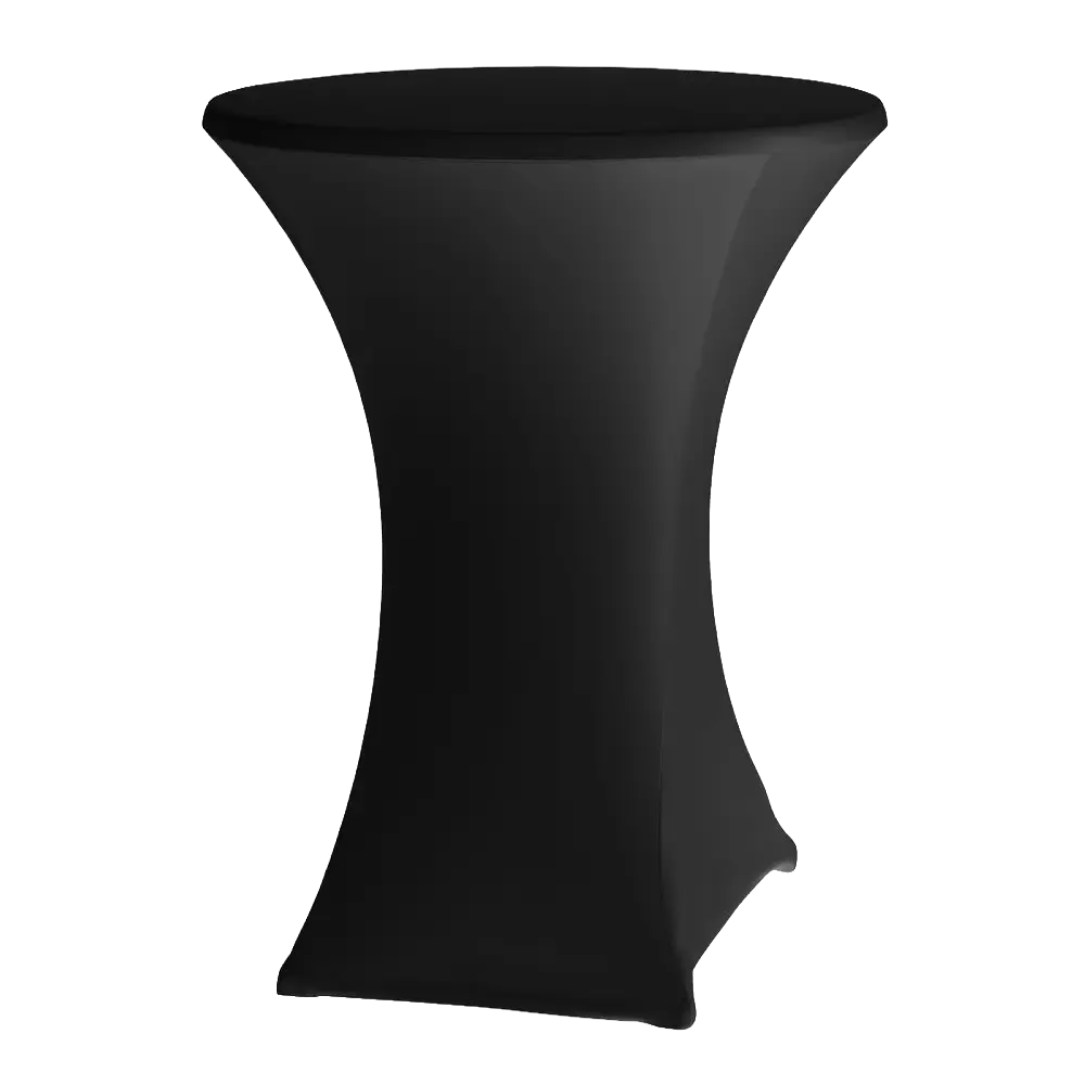 Location LYCRA - Housse pour Mange Debout ø 80Cm - NOIRE professionnel