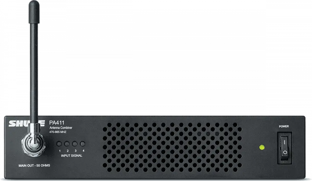SHURE - Combineur d'antennes PA4411A pour IEM - Mayenne - Laval - Grand Ouest