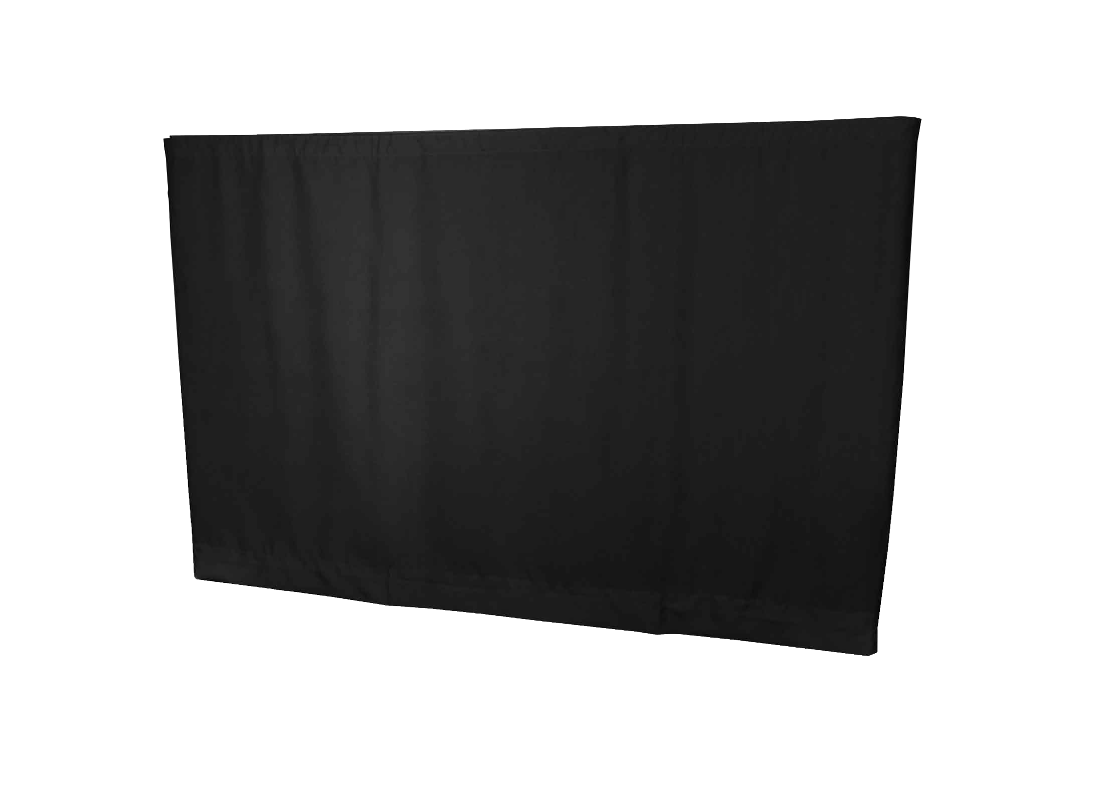 Location WENTEX - Rideau WENTEX P&D Medium Gloss Satin 175g/m² noir - Dim.(LxH): 2.8 x 1.2m professionnel