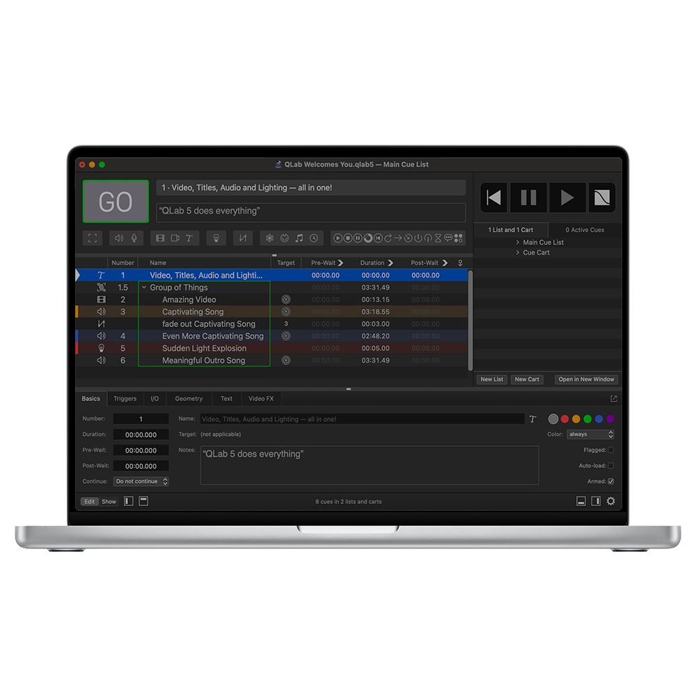 Location MacBook – License QLab professionnel