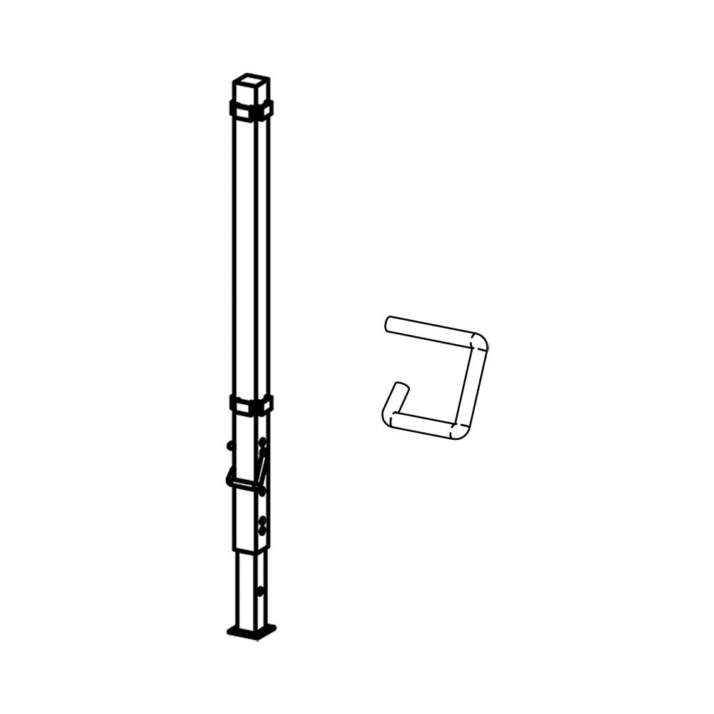 Location STACCO – Pied réglable 0,9 – 1,4m professionnel