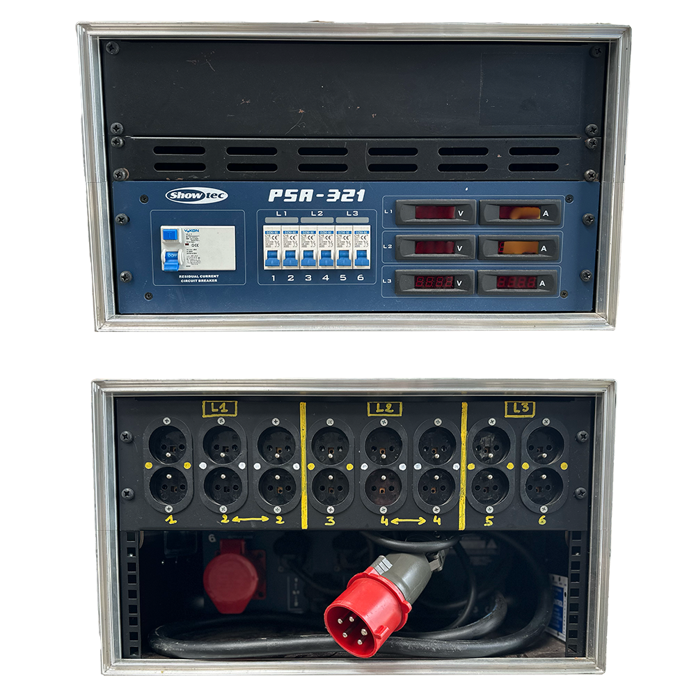 Location Armoire de Distribution 32AT -> 16xPC16 + Recopie 1x32AT / Avec Ampèremètre professionnel