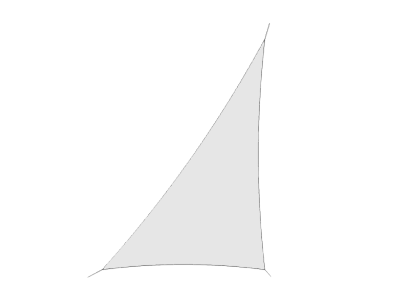 Location LYCRA – Triangle Rectangle – H1,5m – L1,5m – BLANC professionnel